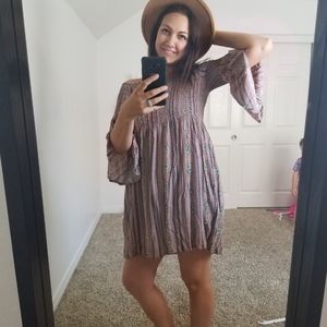 Smocked boho dress